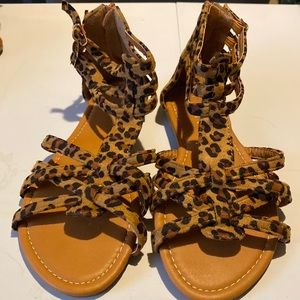 Anna - Leopard Sandals - Size 7 NWOT
